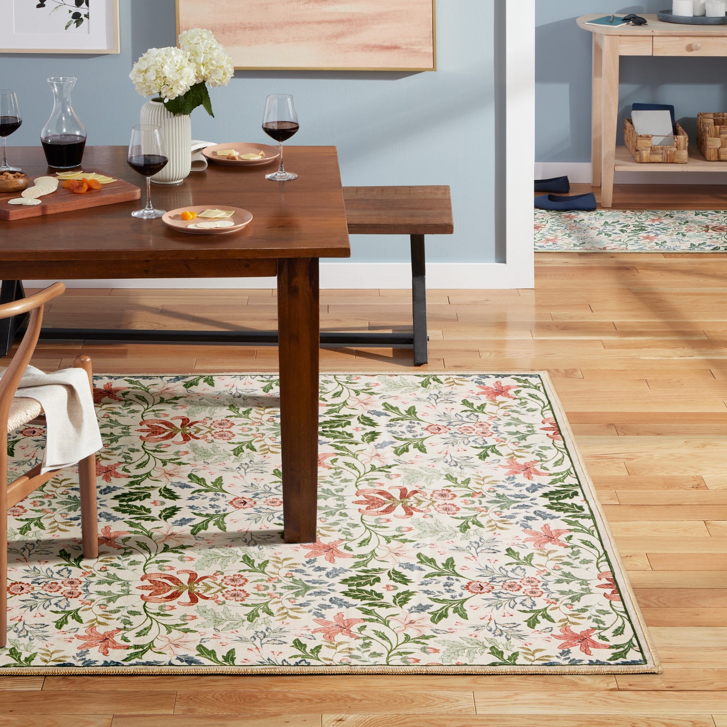 Everwash Haven Vintage Floral Area Rug